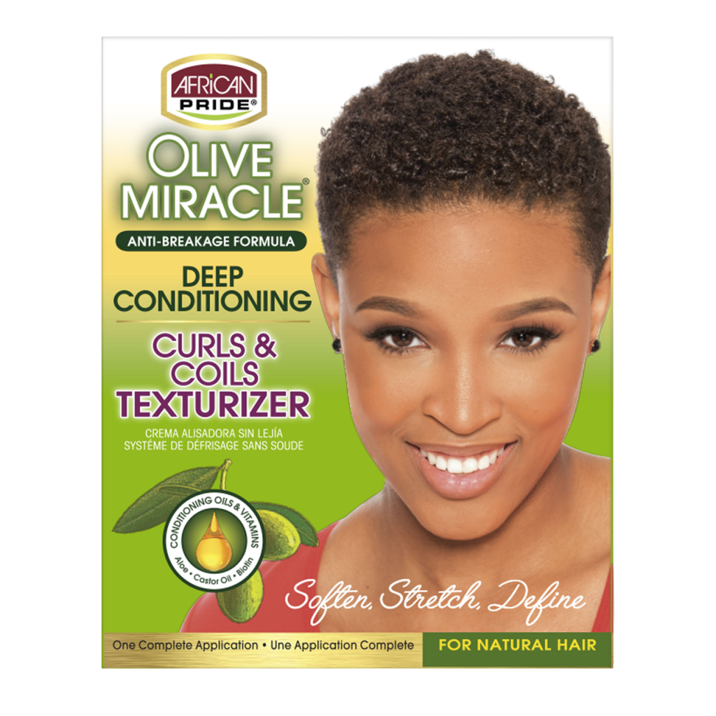 African Pride Olive Curl Coil Texturizer Kit
